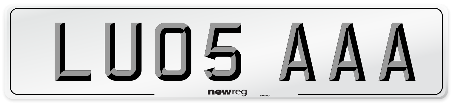 LU05 AAA Number Plate from New Reg